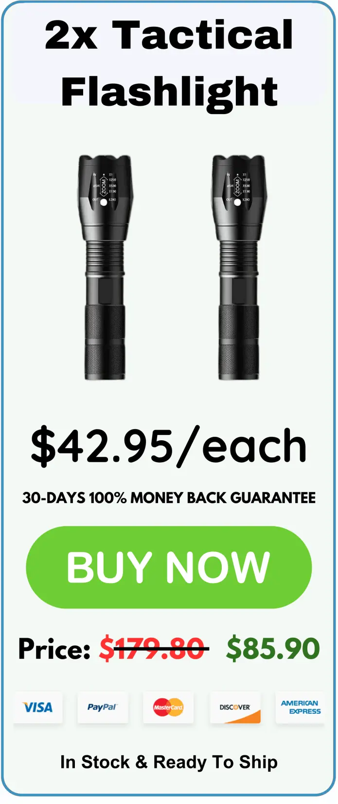 Tactical Flashlight offer price 