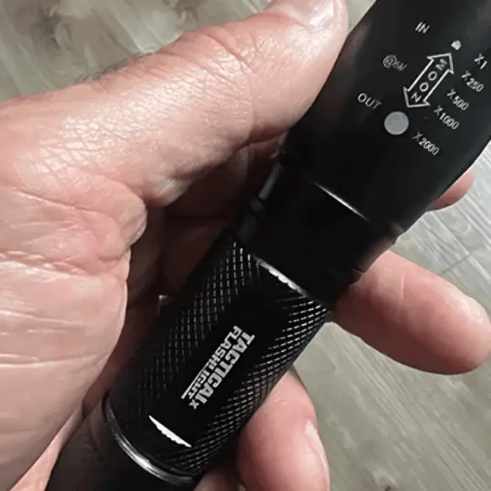 Tactical flashlight customer review Martha.